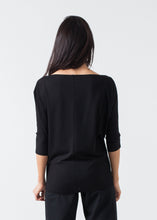 画像をギャラリービューアに読み込む, Boat Neck Top in Black