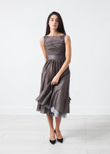 画像をギャラリービューアに読み込む, Voile Dress in Grey Pearl