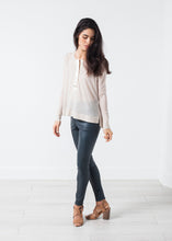 画像をギャラリービューアに読み込む, Elenaso Leather Trouser in Cool Grey