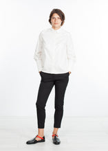 画像をギャラリービューアに読み込む, Trim Collar Poplin Blouse in Off White
