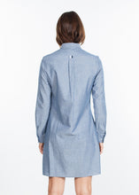 画像をギャラリービューアに読み込む, Chambray Shirtdress in Blue