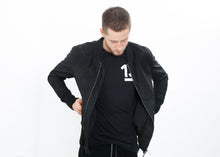 画像をギャラリービューアに読み込む, Broken Leather Bomber in Black