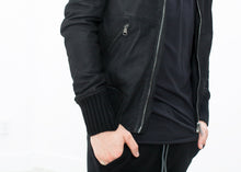 画像をギャラリービューアに読み込む, Broken Leather Bomber in Black
