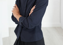 画像をギャラリービューアに読み込む, Wrinkled Tux Shirt in Navy