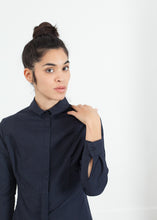画像をギャラリービューアに読み込む, Wrinkled Tux Shirt in Navy
