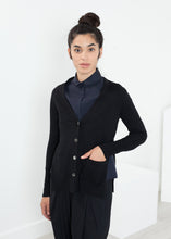 画像をギャラリービューアに読み込む, Square Cardigan in Black
