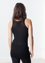 画像をギャラリービューアに読み込む, Easy Ribbed Tank in Black