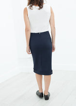 画像をギャラリービューアに読み込む, Contrast Zipper Skirt in Navy