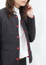画像をギャラリービューアに読み込む, Camelia Reversible Jacket in Black/Red