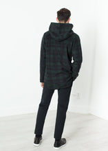 画像をギャラリービューアに読み込む, Double Breasted Hoodie in Forest Plaid