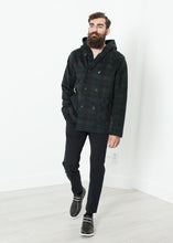 画像をギャラリービューアに読み込む, Double Breasted Hoodie in Forest Plaid