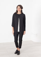 画像をギャラリービューアに読み込む, Unbalanced Cardigan in Black