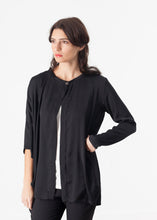 画像をギャラリービューアに読み込む, Unbalanced Cardigan in Black