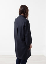 画像をギャラリービューアに読み込む, Woven Pleat Back Coat