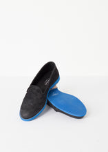 画像をギャラリービューアに読み込む, Suede Loafers - Black/Blue